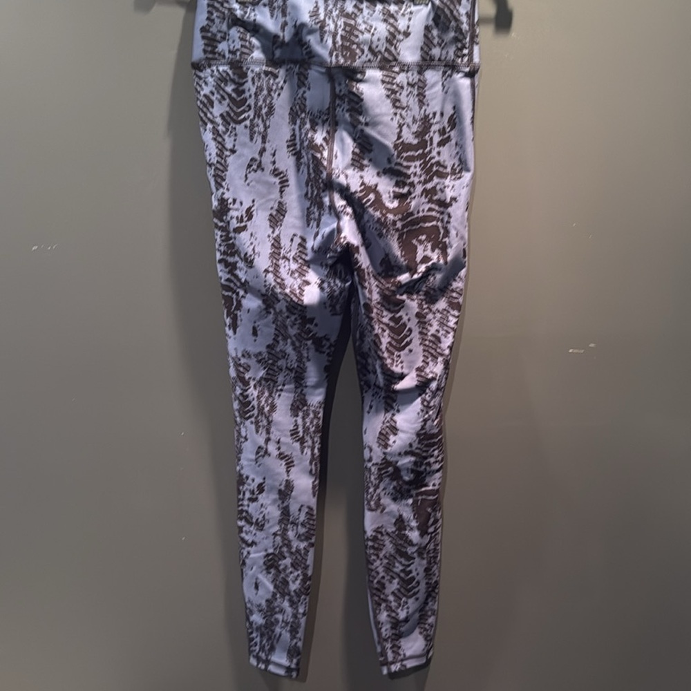 Athletic Works Purple and Black Patterned Leggings - Picture 2 of 3
